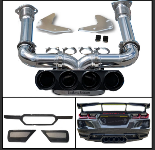 2020-2025 LeMans Edition C8 Corvette Stingray, E-Ray or Z06 Valve or NON-Valve Catback Center Exhaust