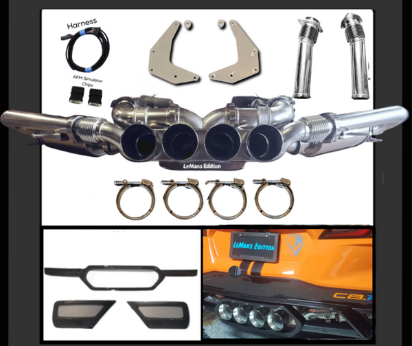 2020-2025 LeMans Edition C8 Corvette Stingray, E-Ray or Z06 Valve or NON-Valve Catback Center Exhaust