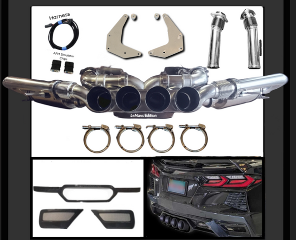 2020-2025 LeMans Edition C8 Corvette Stingray, E-Ray or Z06 Valve or NON-Valve Catback Center Exhaust
