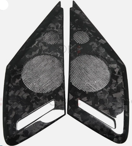 C8 Corvette Carbon Fiber Speaker Covers (Black, Forged, Blue or Red)