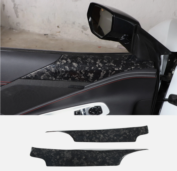 C8 Corvette Carbon Fiber Upper Right Center Console Trim - Black, Forged or Red