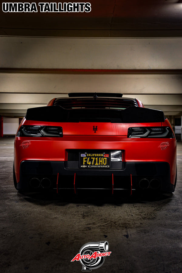 2014-2015 Chevy Camaro Umbra LED Taillights – Gloss Black/Smoke Lens