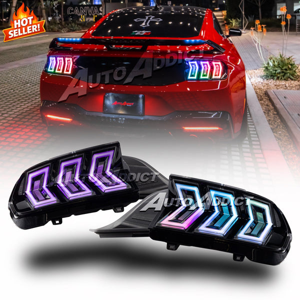 2024-2026 Mustang S650 Heritage-X™ RGB Taillights Amber Turn Signal Sequential w/ Animation