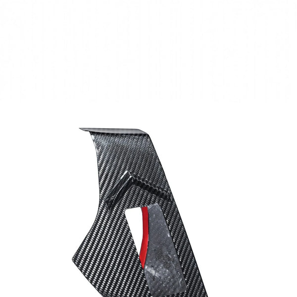 Corvette C8 Dry Carbon Fiber Rear Hatch Hinge Pillar Trim Cover Overlays