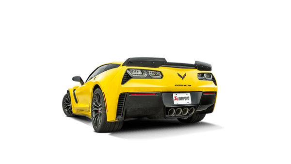 Akrapovic Corvette Z06 C7 Slip-On Exhaust System w/ Carbon Tips (Titanium)