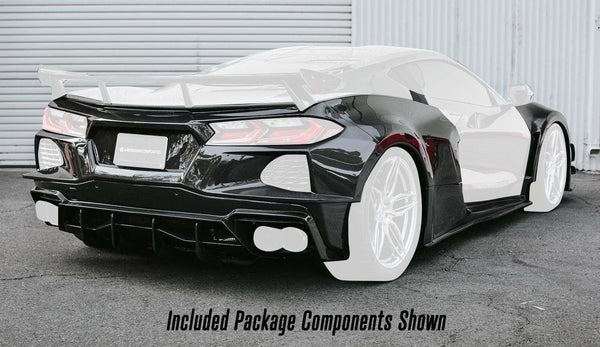 Carbon Fiber Wide-Track Package for 2020-2027 Chevrolet Corvette C8 (Contact for Availability)