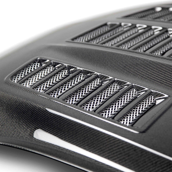 Anderson Composites 15-17 Ford Mustang (Excl. GT350/GT350R) Type-TW Double Sided Hood