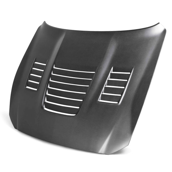 Anderson Composites 15-19 Ford Mustang Shelby GT350 Type-CR Double Sided Carbon Fiber Hood