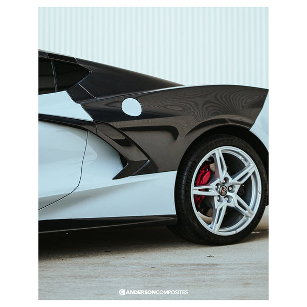 Anderson Composites 20-21 Chevrolet Corvette C8 Stingray Carbon Fiber Rear Fender