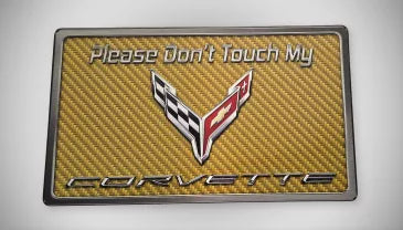 2020+ C8 Corvette - Please Don't Touch My C8 Corvette Dash Plaque | Choose Color