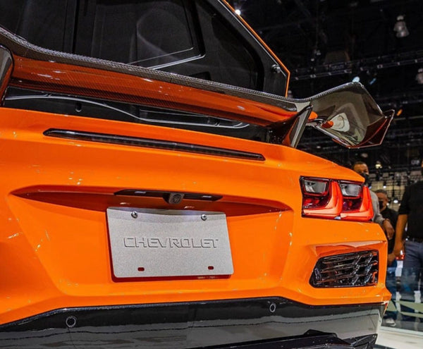 AGM C8 Corvette Z06 / ERay Z07 High Wing / Spoiler (Visible Carbon/Carbon Flash Metallic)