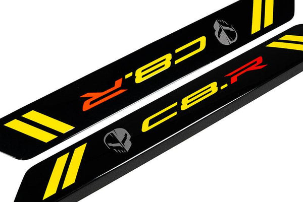 AMT C8 Corvette Carbon Flash C8R Door Sill Plate Covers