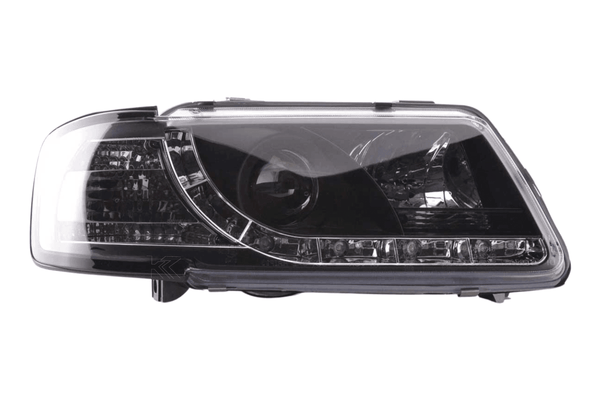 Audi A3 (8L) Black LED Headlights with Daytime Running Lights (1996-2000)