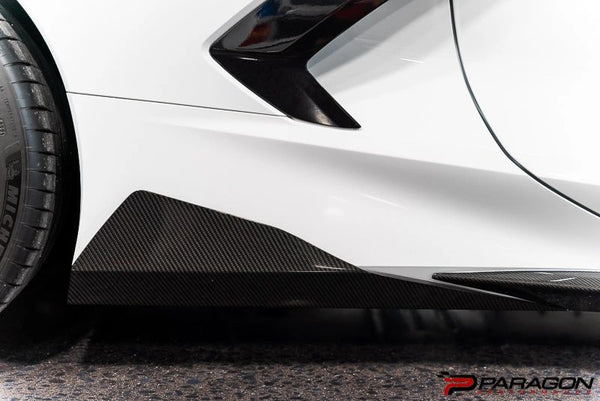 C8 Corvette Carbon Fiber or Carbon Flash 5VM Rocker Winglets