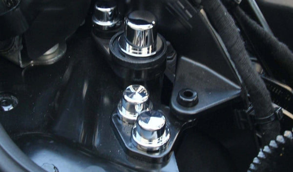 HTC C8 Corvette Hinge Dress-up Bolt And Nut Kit | Triple Coated Chrome