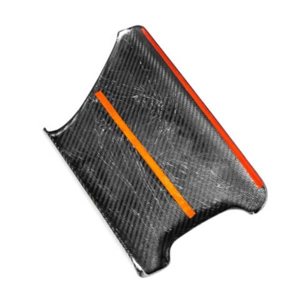 C8 Corvette Carbon Fiber Center Console Lid Overlay - Black or Red