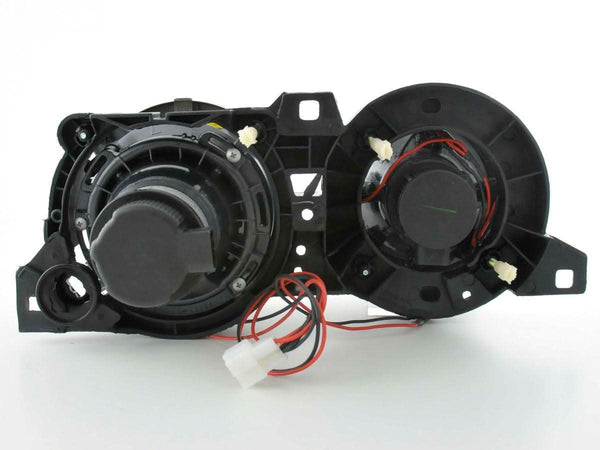BMW 3-series E30 2/4 door. Black Angel Eyes Headlight Set (1987-1991)