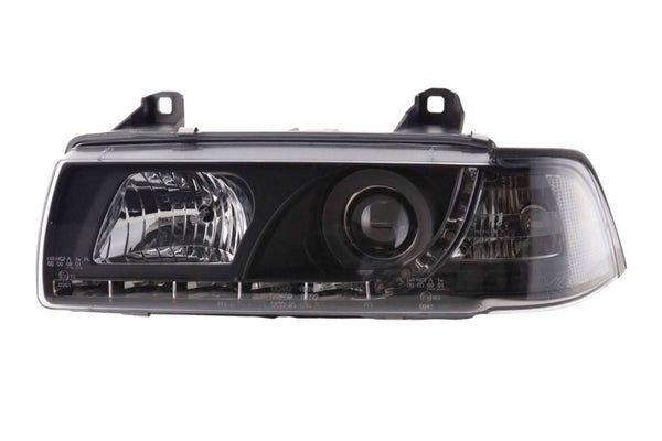 BMW 3-series E36 Coupe Black LED Headlights with Daytime Running Lights (1992-1999)