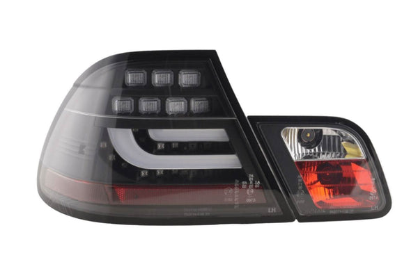 BMW 3-series E46 Coupe Black LED LightBar Taillights Set (2003-2007)