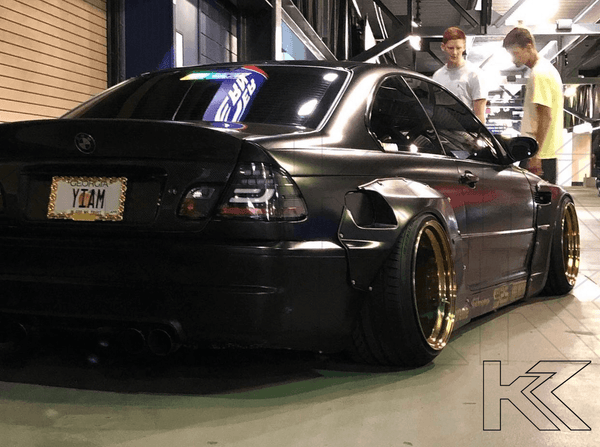 BMW 3-series E46 Coupe Black LED LightBar Taillights Set (2003-2007)