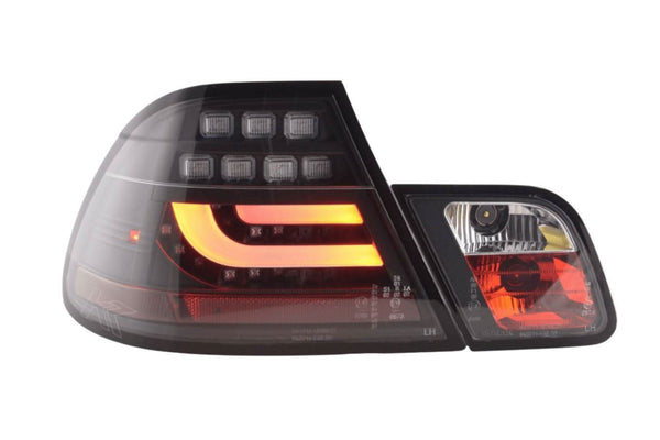 BMW 3-series E46 Coupe Black LED LightBar Taillights Set (2003-2007)