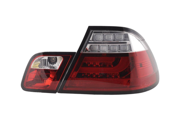 BMW 3-series E46 Coupe Red LED LightBar Taillights Set (2003-2007)