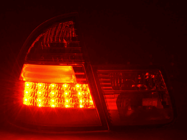 BMW 3-series E46 Wagon/Touring Chrome Clear LED Taillights (1998-2005)