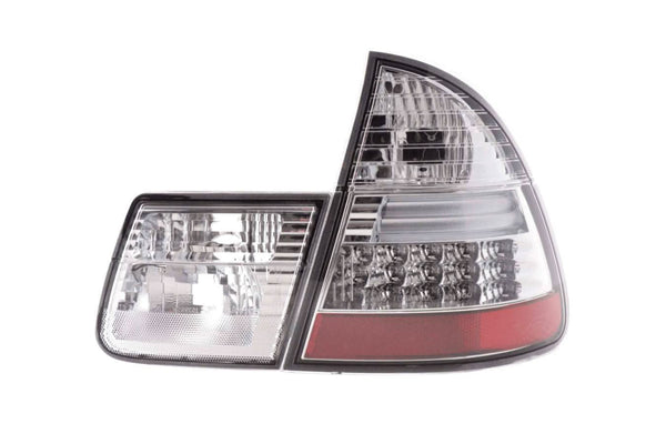 BMW 3-series E46 Wagon/Touring Chrome Clear LED Taillights (1998-2005)