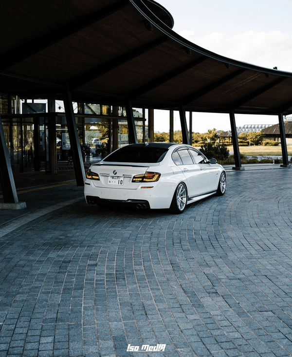 BMW 5-Series F10 F18 M5 6th Gen GTS Style -Red or Smoked- OLED Dynamic LED Tail Lights (2011-2017)