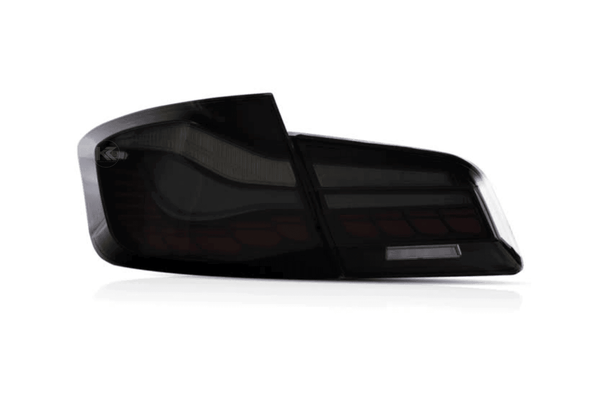BMW 5-Series F10 F18 M5 6th Gen GTS Style -Red or Smoked- OLED Dynamic LED Tail Lights (2011-2017)