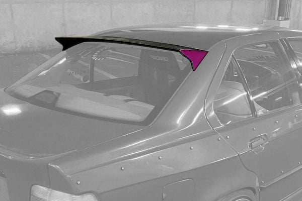 BMW E36 Sedan Series 3 Black HM Style Roof Spoiler (1990 - 2000)