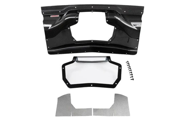 Corsa 2020+ Corvette C8 Stingray Z06 E-Ray Carbon Fiber Air Intake Trunk Panel with Polycarbonate Window