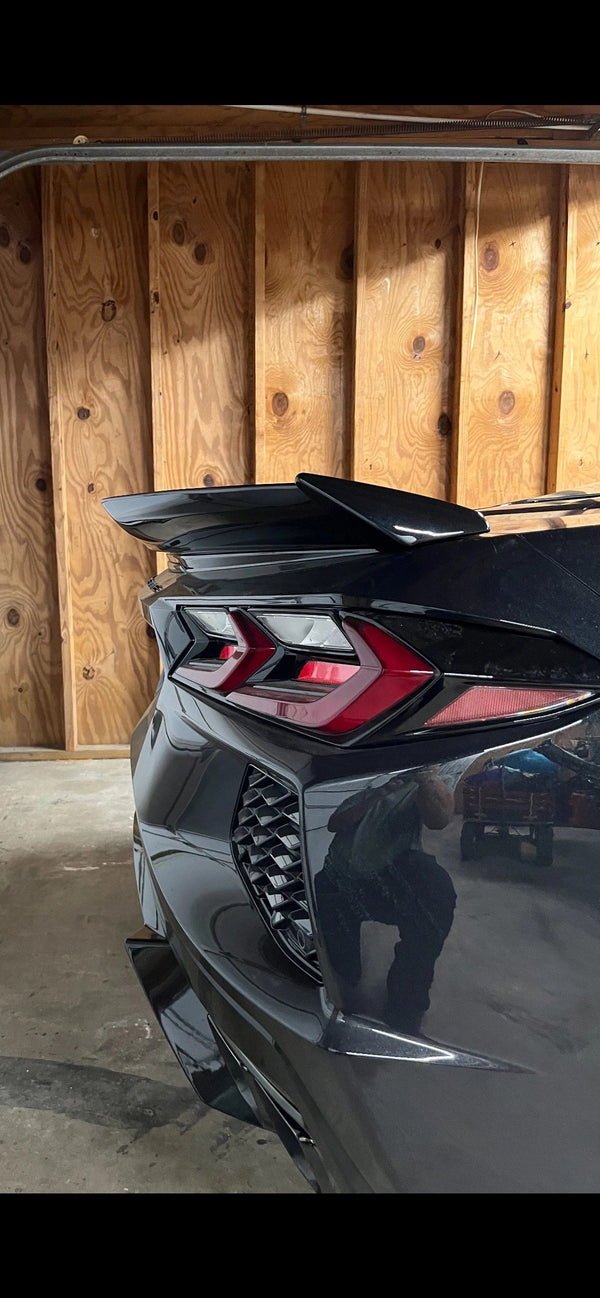 C8 Corvette Stingray Z06 Style Rear Ducktail Spoiler Carbon Flash or Carbon Fiber