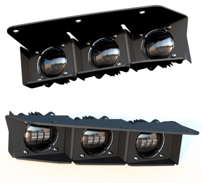 ORACLE Lighting 2021-2024 Ford Bronco Triple LED Fog Light Kit for Steel Bumper - White