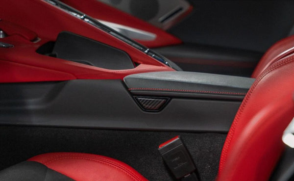 C8 Corvette Carbon Fiber Arm Rest Button