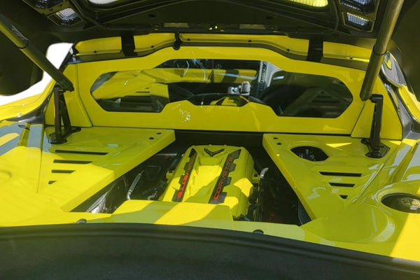 Corvette C8 / Z06 / E-Ray Rear Engine Bay Window Panel β Premium Custom Fit