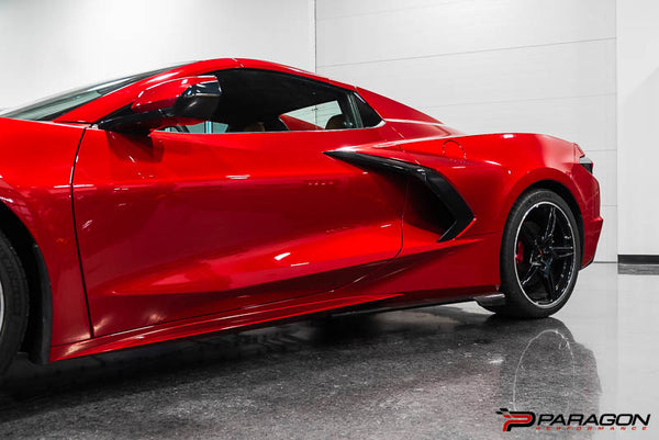 Paragon Performance C8 Corvette Carbon Fiber AeroMax Side Skirts
