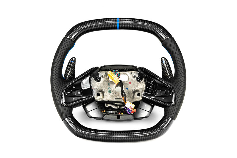 Paragon Performance C8 Z06 Style Corvette Carbon Fiber Steering Wheel - Choose Color