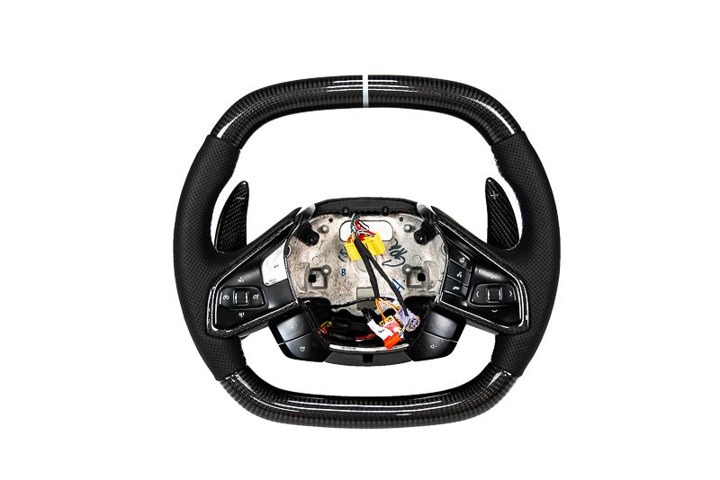 Paragon Performance C8 Z06 Style Corvette Carbon Fiber Steering Wheel - Choose Color