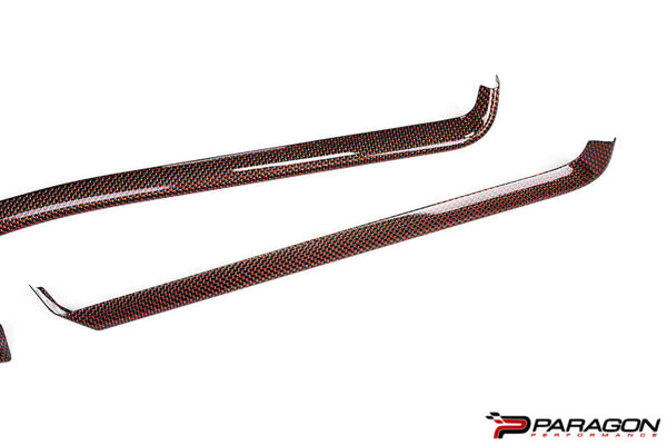 C8 Corvette Carbon Fiber Interior Trim - Red - 3 Pc Kit
