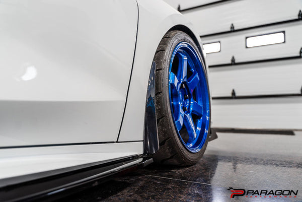 Paragon Performance C8 Stingray Corvette Extended Splash Guards - Carbon Flash