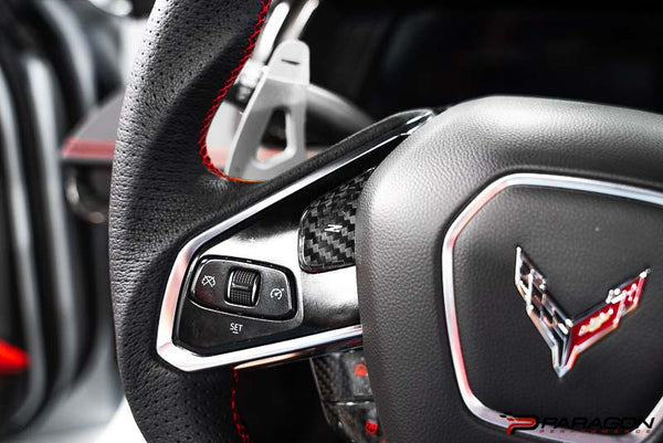 CCS C8 Corvette Steering Wheel Button Covers 1LT Only - NON HEATED