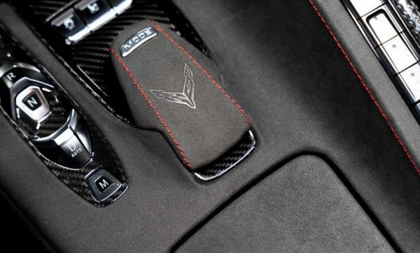 C8 Corvette Carbon Fiber Mode Selector Trim Overlay - Black or Red