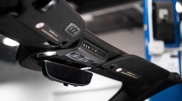 C8 Corvette Carbon Fiber Reading Lamp Overlay