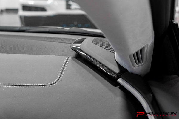 CCS C8 Corvette Carbon Fiber 3PC Upper Dashboard Trim