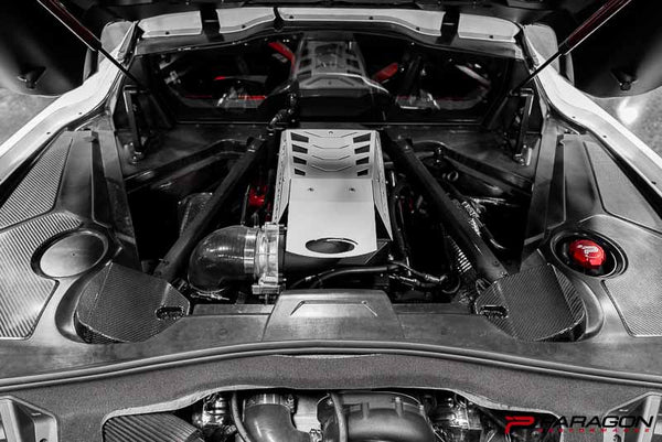 C8 Corvette Carbon Fiber Rear Strut Tower Covers