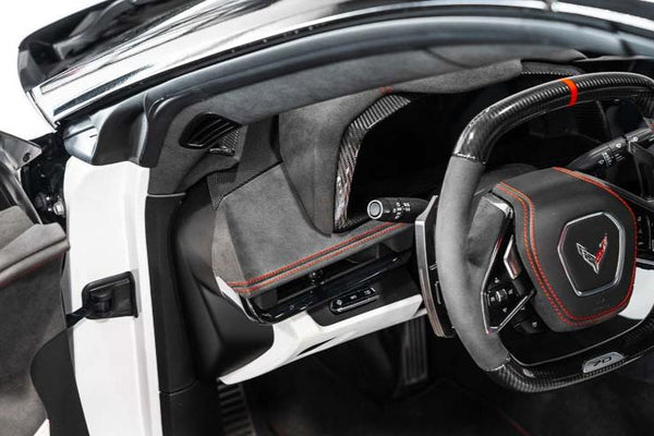 C8 Carbon Fiber Drive Side Dashboard Overlay