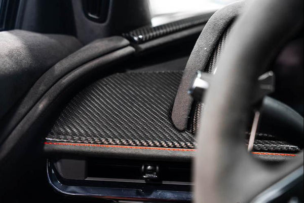 C8 Carbon Fiber Drive Side Dashboard Overlay