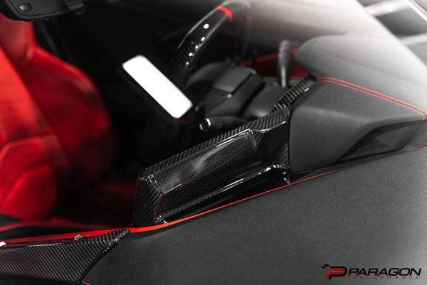 CCS C8 Corvette Carbon Fiber Radio Surround Overlay
