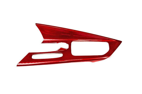 C8 Corvette Carbon Fiber Center Console Overlay - Black or Red